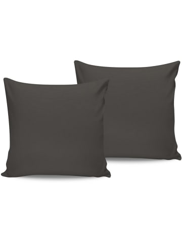 Elizabed 2er-Set: Renforcè-Kissenhüllen in Anthrazit
