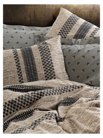 Elizabed Renforcé beddengoedset lichtbruin