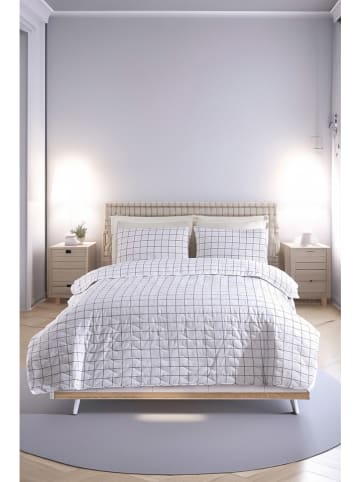 Elizabed 3-delige bedspreiset "Artus" grijs/wit