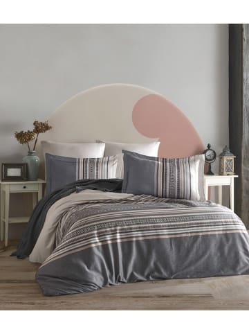 Elizabed Renforcé beddengoedset "Ash" lichtgrijs