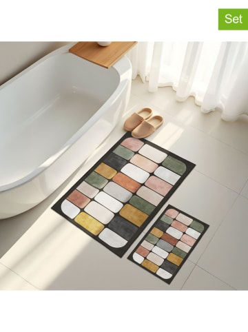 Elizabed Dywaniki łazienkowe (2 szt.) ze wzorem