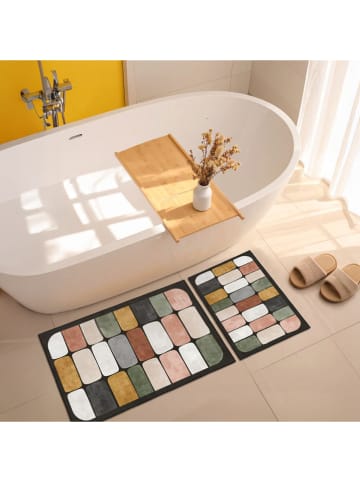 Elizabed Dywaniki łazienkowe (2 szt.) ze wzorem