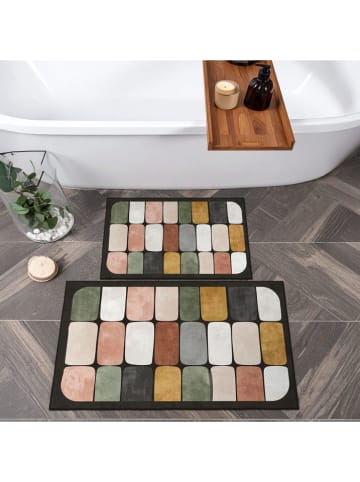 Elizabed Dywaniki łazienkowe (2 szt.) ze wzorem