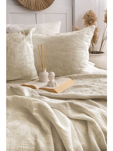 Elizabed 3tlg. Tagesdecken-Set in Creme