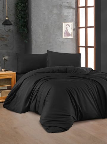 Elizabed Renforcé beddengoedset zwart