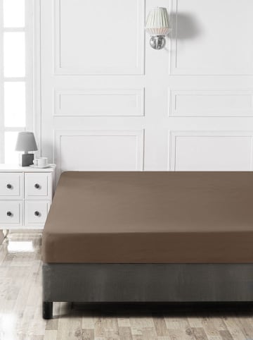 Elizabed Renforcé hoeslaken bruin