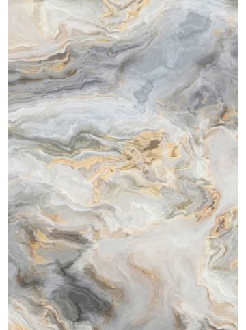 Elizabed 2-delige set: badmatten wit/grijs/beige