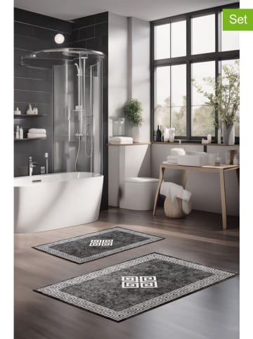 Elizabed Dywaniki łazienkowe (2 szt.) w kolorze szarym