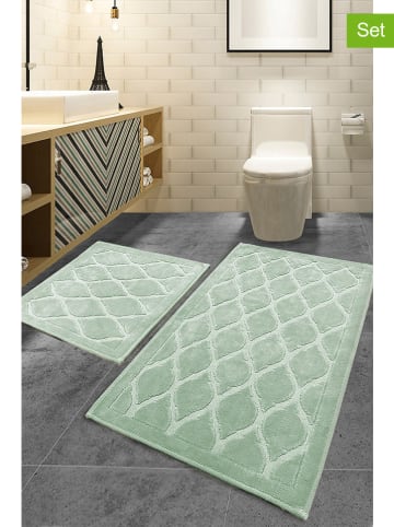 Elizabed 2er-Set: Badvorleger in Grün