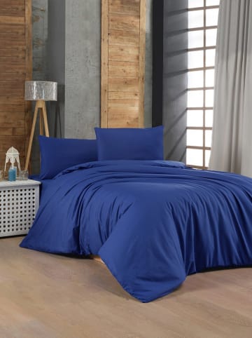 Elizabed Renforcé beddengoedset donkerblauw