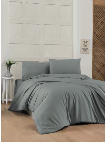 Elizabed Komplet pościeli renforcé w kolorze jasnoszarym