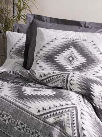 Elizabed Renforcé-Bettwäsche-Set in Grau