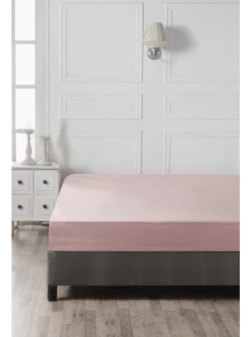 Elizabed Renforcé-Spannbettlaken in Rosa