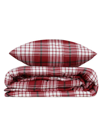 Elizabed Beddengoedset rood/wit