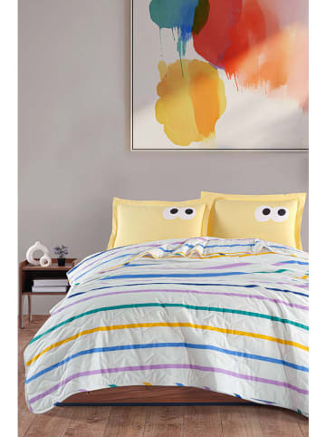 Elizabed Beddengoedset wit/meerkleurig