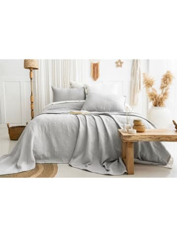 Elizabed 3-delige set: bedsprei en kussenhoezen "Julia" grijs