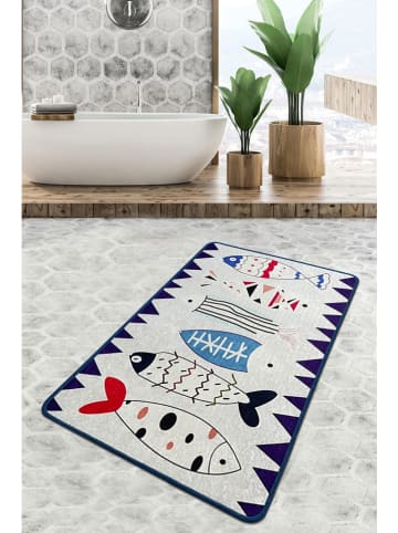 Elizabed Badvorleger in Grau/ Dunkelblau