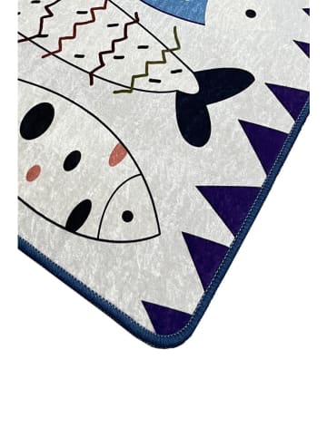 Elizabed Badvorleger in Grau/ Dunkelblau