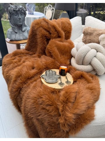 Elizabed Überwurf in Braunrot