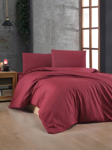 Elizabed Renforcé beddengoedset rood