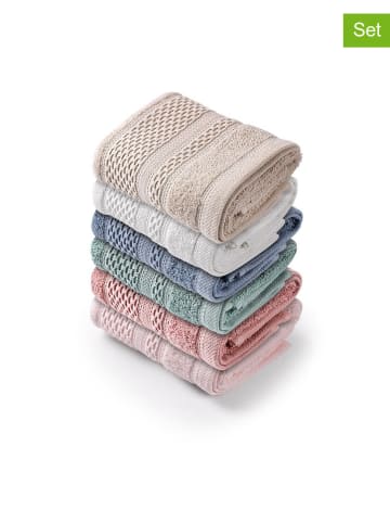 Elizabed 6er-Set: Waschlappen in Bunt