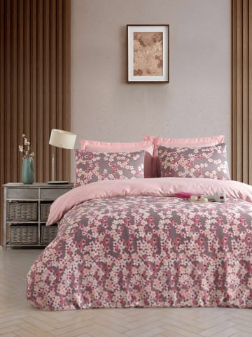 Elizabed Satin-Bettwäsche-Set in Rosa