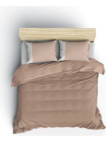 Elizabed Renforcé beddengoedset lichtbruin/crème