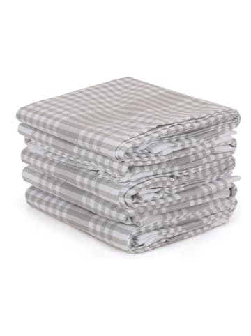 Elizabed 10-delige set: theedoeken "Pötikareli" grijs