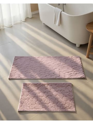Elizabed 2er-Set: Badvorleger "Rabbit" in Rosa