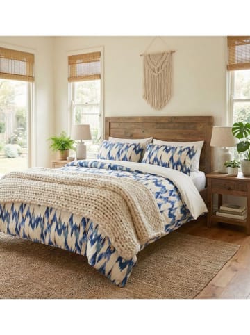 Elizabed Komplet pościeli "Sapphire" w kolorze niebiesko-białym