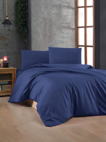 Elizabed Renforcé beddengoedset donkerblauw