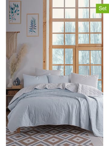 Elizabed 3-częściowy zestaw "Solid" w kolorze błękitno-jasnoszarym