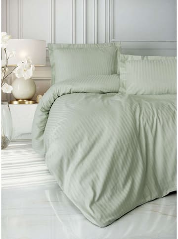 Elizabed Satin-Bettwäsche-Set in Hellgrün