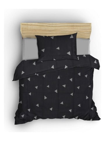 Elizabed Komplet pościeli w kolorze szaro-białym