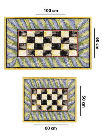 Elizabed Dywaniki łazienkowe (2 szt.) ze wzorem