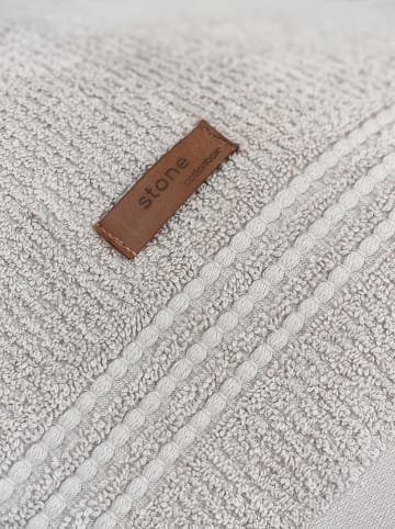 Elizabed 3-delige handdoekenset "Wellness" grijs