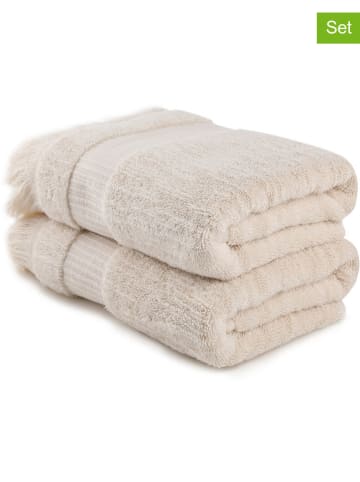 Elizabed 2er-Set: Handtücher in Creme