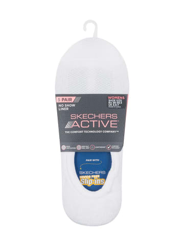 Skechers Skarpety (3 pary) w kolorze białym