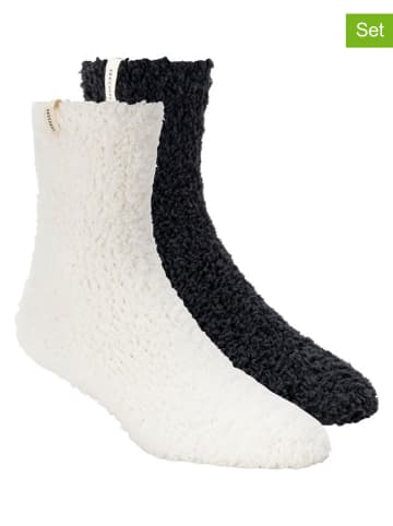 Skechers 2er-Set: Socken  in Creme/ Schwarz