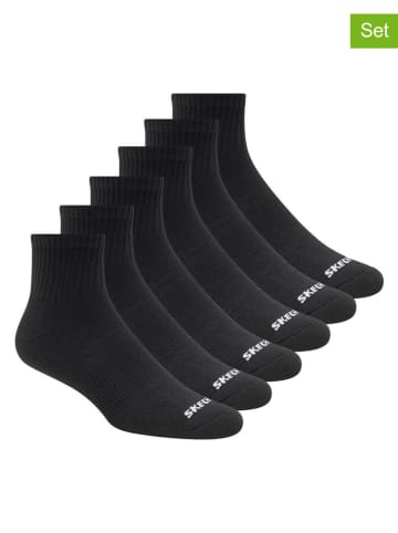 Skechers Skarpety (6 par) w kolorze czarnym