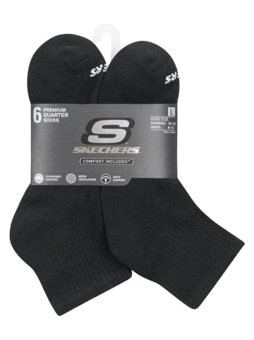 Skechers Skarpety (6 par) w kolorze czarnym