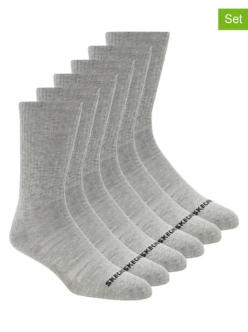 Skechers Skarpety (6 par) w kolorze szarym