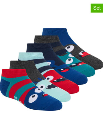 Skechers 6er-Set: Socken in Blau/ Grau/ Türkis