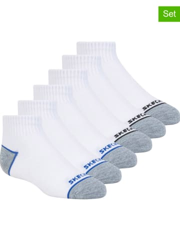 Skechers Skarpety (6 par) w kolorze biało-czarno-niebieskim