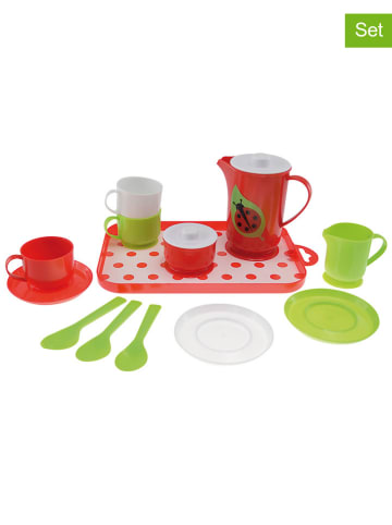 GOWI 15-częściowy zestaw "Ladybug Tea Break" do herbaty - 12 m+