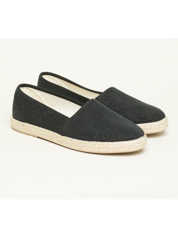 kitz-pichler Espadrilles "Camping Linen uni V" zwart