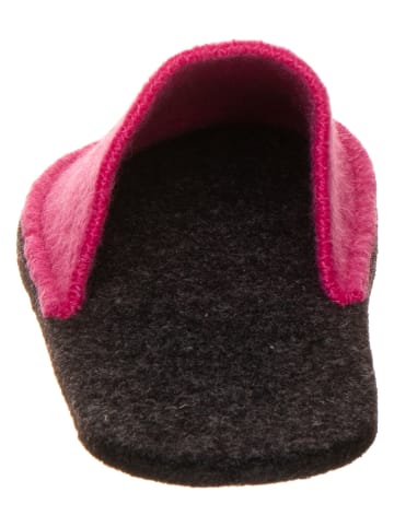 kitz-pichler Hausschuhe "Happy" in Pink/ Schwarz