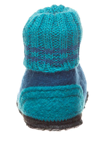 kitz-pichler Pantoffels "Eenhoorn" blauw