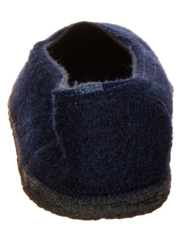 kitz-pichler Wollen pantoffels "Ronja GM" donkerblauw