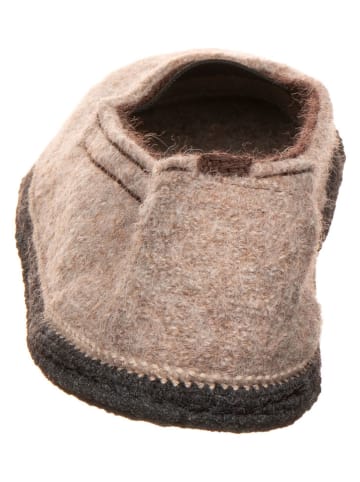 kitz-pichler Wollen pantoffels "Ronja GM" lichtbruin